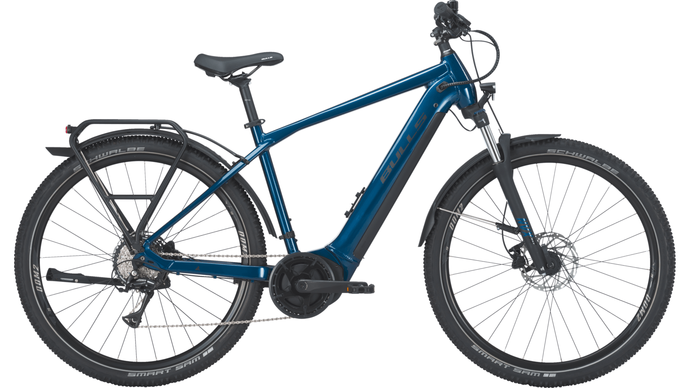 Pegasus Cross Flyer EVO 1 (2023), indigo blue, Seitenansicht, freigestellt (transparenter Hintergrund), 2400x1350 px, ZEG-Produktbild der bulls.de-Modellseite