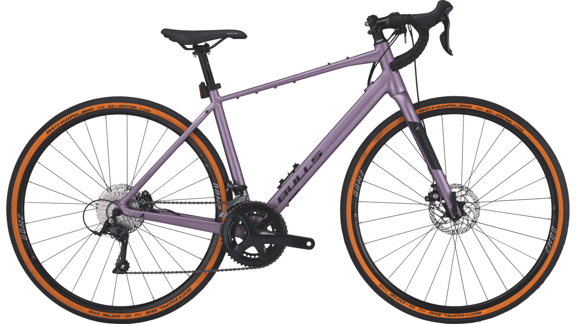 BULLS Grinder 2 (2022), lavender fog matt (Hersteller-Farbcode FARB_OBT91F7Z, SKU 633-47045 = RH 45), Seitenansicht freigestellt (PNG mit transparentem Hintergrund), Diamantrahmen, 2400x1350 px; Alternativen: /Bilder/1920x1080/ und /Bilder/1200x675/ gleiche Datei-ID