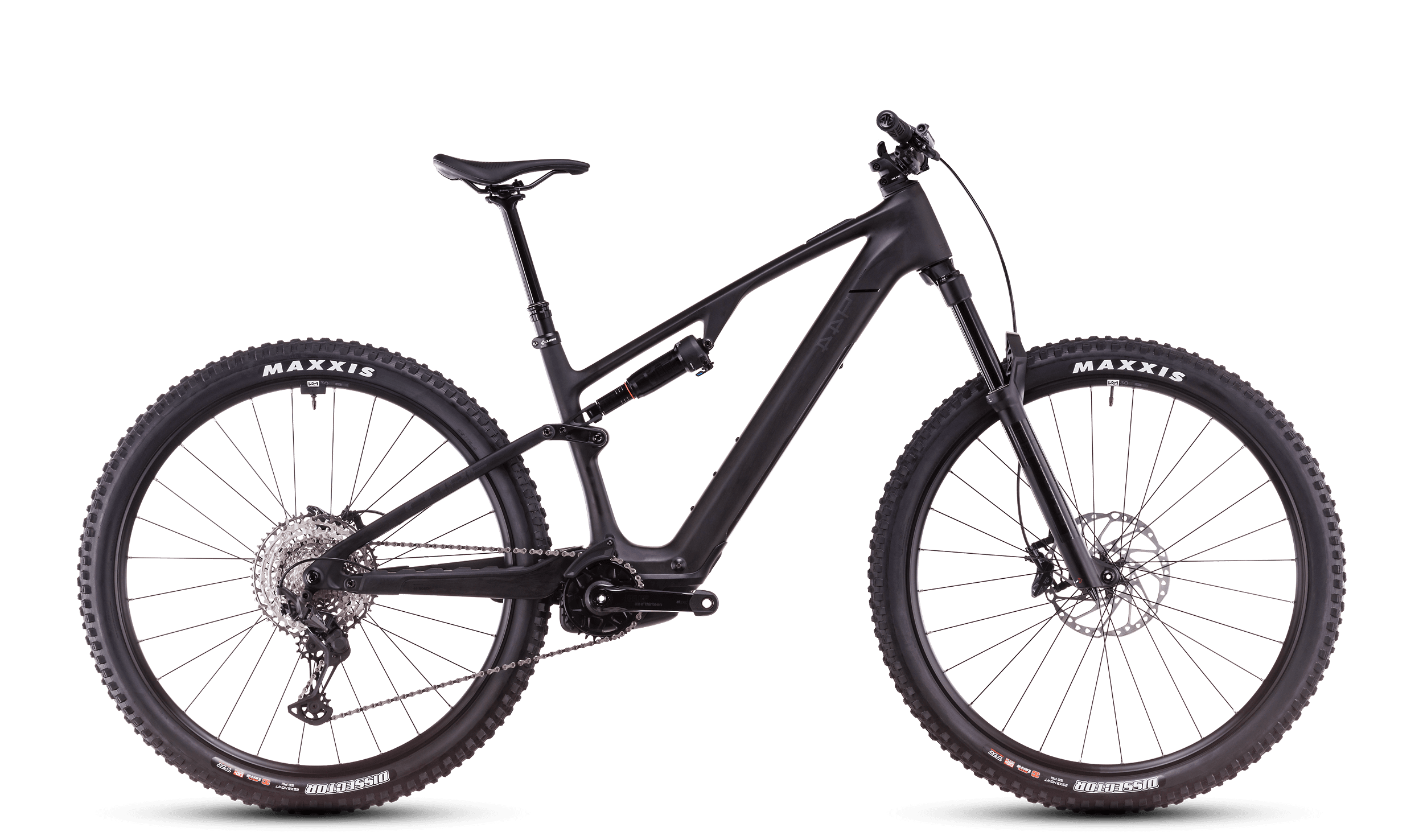 Cube AMS Hybrid ONE44 C:68X Race (2025), blackline, Seitenansicht
